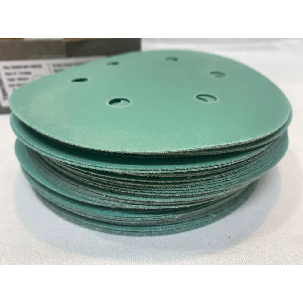 Sanding Disc Tiger Shark 6” / 6 Hole 80/100/120/150/220 Grit 50 Pieces
